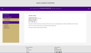 Equipment loans for student organizations. James Madison University Online Parents Friends Quick Deposits