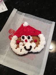 Christmas Santa Cookie From Great American Cookie Company Great American Cookie Company Christmas Treats Christmas Cookies