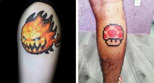 Anyone searching for inspiration and new ideas. 59 Pixel Tattoo Designs That Remind Us How Much We Love Video Games
