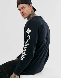 Stepup to the good life in business class. Columbia North Cascades Long Sleeve T Shirt In Black Asos