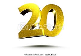 #ffd700 hex color red value is 255, green value is 215 and the blue value of its rgb is 0. 20 Gold Number 3d Illustration Golden Number 20 Isolated On A White Background With Clipping Path Canstock