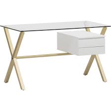 Free delivery on furniture orders. Beverly Small Desk White Gold High Fashion Home