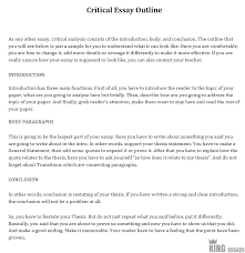 Nov 20, 2020 · 2) format of the critique paper. How To Write A Critical Essay Structure With Examples