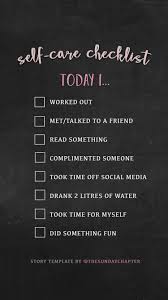 Self Care Checklist Which Have You Checked Off So Far Selfcare Checklist Exercise Read Book Motivation Complimen Self Improvement Self Care Motivation
