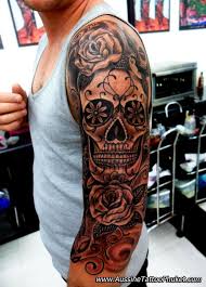 Tattoo Idea Skull Sleeve Tattoos Skull Sleeve Candy Skull Tattoo