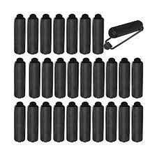 ✅ browse our daily deals for even more savings! 40 Pieces Satin Foam Rollers Hair Sponge Rollers Perm Rods Wave Curlers For Hairdressing Hair Styling Supplies Black 0 6 Inch Black Hair Information