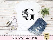 Floral Letter G Svg Flower G Monogram Font Initial Svg 549567 Cut Files Design Bundles
