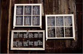 Vintage Seating Chart Table Names