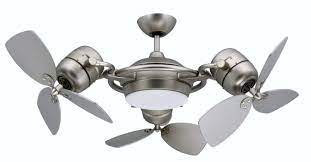 Huge savings on ceiling fans. Contemporary Ceiling Fan In Satin Steel Unique Ceiling Fans Fan Light Modern Ceiling Fan