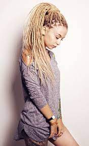 Kristina Wud A Dreadlock Blogger That Writes In Russian Love Her Blond Asome Dreadlocks Hair Styles Blonde Dreads Beautiful Dreadlocks Newborn baby roving braid wool spinning fiber rugs photography props beige. hair styles blonde dreads