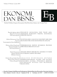 Jurnal ini menggunakan metode penelitian analisis referensi yang tersedia baik dari teori. Jurnal Ekonomi Dan Bisnis