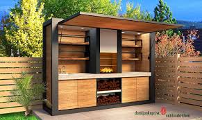 Once the weather grows warmer, being outside becomes imperative, and you can lure family and friends to your patio by installing an outdoor kitchen bbq. Outdoor Kitchen On Behance Modern Outdoor Kitchen Outdoor Kitchen Design Outdoor Bbq Kitchen
