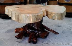 Creating a table out of the wood slice was the perfect project. Naturally Unique Cypress Tree Trunk Handmade Slab Coffee Table Log Rustic Chile By Imaginanatural Lumberjocks Com Woodworking Community