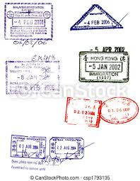 Application for a visa without reference. Asian Passport Stamps Vectors Hong Kong China Malaysia Thailand And Vietnam Visa Stamps Vectors Canstock