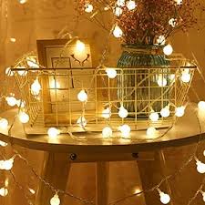 Shop for decorative outfit string lights online at target. Amazon Com 33 Feet 100 Led Globe Ball String Lights Fairy String Lights Plug In 8 Modes With Remote Decor For Indoor Outdoor Party Wedding Christmas Tree Garden Warm White Home Kitchen
