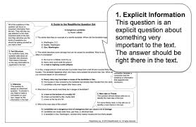 Readworks has free reading passages and answer keys to go along with the new common core standards. Readworks On Twitter Readworks Question Sets Work Hard To Make Sure Your Students Get The Most Out Of Our Reading Passages Learn How Each Question Does Its Job With Our Annotated Printable
