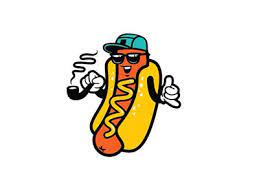 Hawt Dawg Dog Logo Design Hot Dog Drawing Hot Dogs