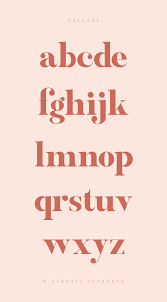 Celesse Classic Font Logos Graphic Design Fonts Bold Serif Fonts Typography Alphabet
