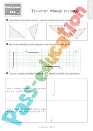 Autres ressources liées au sujet. Tracer Un Triangle Rectangle Au Ce2 Evaluation Et Bilan A Imprimer Avec Le Corrige