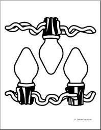 Merry christmas tree with decorations december 24. Clip Art Christmas Lights Coloring Page I Abcteach Com Abcteach