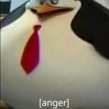 From the madagascar ask meme: Reactions On Twitter Fat Madagascar Penguin In Tie Anger