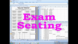 Seating Arrangement In Excel With Formula For Inter Exams