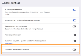 Purchase Order Number Chargebee Docs