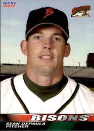 2002 Buffalo Bisons Choice #9 Sean DePaula Derry New Hampshire NH Baseball  Card