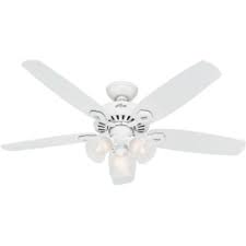 Hunter Builder Plus 52 3 Speed Ceiling Fan With 3 Lights White Office Depot