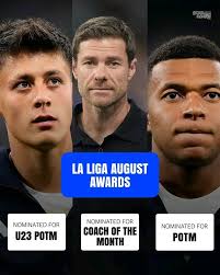 Real Madrid Nominees for La Liga's August month Awards. ⭐️  #GradaFansDeKerala