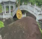 Quan Yin Goddess of Compassion & Mercy Necklace – 18K Gold Spiritual Jewelry