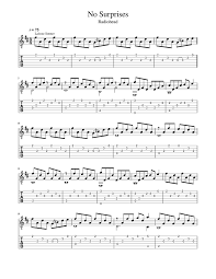 Auto scroll beats size up size down change color hide chords simplify chords drawings columns. No Suprises Acoustic Guitar Tab By Radiohead Sheet Music For Guitar Solo Musescore Com