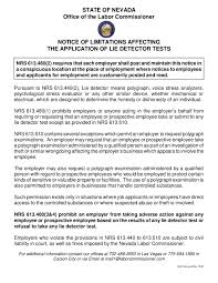 At hogan & hogan we work to make your case better. Free Nevada Notice Of Limitations Affecting The Application Of Lie Detector Tests Labor Law Poster 2021