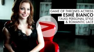 I think catelyn holds to her beliefs, what she believes is the right and proper thing to do—like when she. Esme Bianco From Game Of Thrones Fashion Interview Youtube