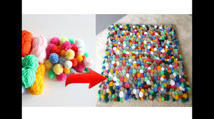 Schau dir unsere auswahl an pompom teppich an, um die tollsten einzigartigen oder spezialgefertigten handgemachten stücke aus unseren shops für teppiche zu finden. Beste Diy Ideen Pompom Wolle Teppich Selber Machen Beautiful Pompom Wool Carpet Self Made Youtube