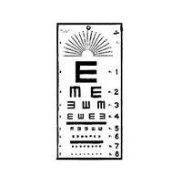 Amazon Com Eye Chart Tumbling E 10 Ft Health Personal Care