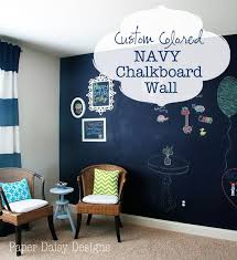 Paper Daisy Designs True Blue Navy Chalkboard Wall Chalkboard Paint Wall Chalkboard Wall Kids Chalkboard Wall Bedroom