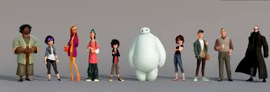 Printable coloring pages for kids. Big Hero 6 Character Line Up Big Hero 6 Foto 37523761 Fanpop
