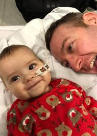 Baby to spend first Christmas in hospital as family hope for a heart donor 