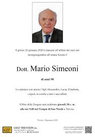 Sono trascorsi 70 anni da quando la porchetta di poggio bustone ha iniziato a farsi apprezzare ben oltre. Necrologio Dott Mario Simeoni Necrologi Treviso