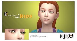 Sims (2082) game mods (4343) build mode (6028) cars (406) houses and lots (12313) clothing (31213) 3d Lashes Version2 For Kids At Kijiko Sims 4 Updates