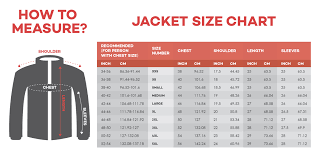75 Explicit American Jacket Size Chart