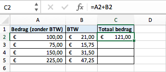 Een Formule Doortrekken In Excel Naar Beneden Kopieren Handleiding Excel