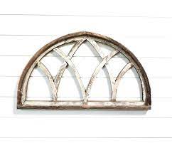 Farmhouse Half Moon Wooden Wall Window Arch 2 Sizes Wood Etsy In 2021 Arched Wall Decor Rustic Accents Decor Wooden Arch