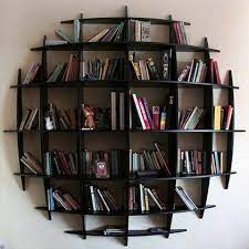 Wall mounted bookshelf designs are great substitutes for shelves. Design Ideas Appealing Round Wall Mounted Bookshelves In Artistic Design Wall Hanging Concept Do It You Kreative Bucherregale Bucherregal Design Mobelideen