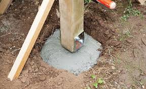 Zaunpfosten Einbetonieren Selbst De Zaunpfosten Betonzaun Diy Gartenprojekte