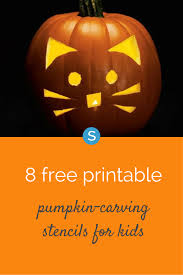 You can poke holes along the entire stencil so that when you take the paper away, you'll have a dotted outline of what you need. 12 Free Printable Pumpkin Carving Stencils For Kids Halloween Pumpkin Stencils Pumpkin Carving Free Printable Pumpkin Carving Stencils