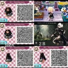 Autum Petra Playing Nier Automata Right Now I Ve Completely Fell For 2b Made This Dress To Ho Animal Crossing 3ds Qr Codes Animals Qr Codes Animal Crossing