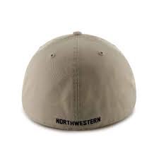 Northwestern Wildcats 47 Brand Almond Fitted Franchise Hat With N Cat Design