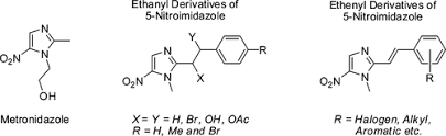 Synthesis and Electrochemistry of 2-Ethenyl and 2-Ethanyl Derivatives of  5-Nitroimidazole and Antimicrobial Activity against Giardia lamblia